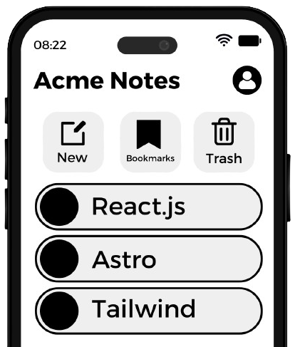 Acme Notes App Image